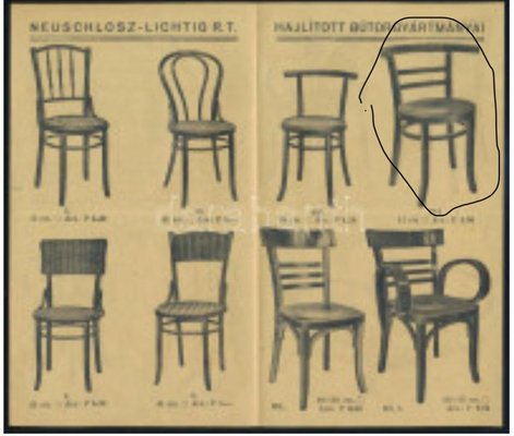 Light Bistro Chairs in Bentwood in the style of Thonet, 1920, Set