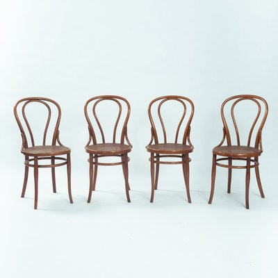 Antique Bistro Chairs No 14 118 from Thonet, 1880s, Set of 8