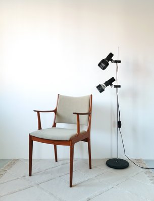 デンマーク Johannes Andersen ローズウッド 本革 Uldum Rosewood Armchair by Johannes Andersen for Uldum Møbelfabrik