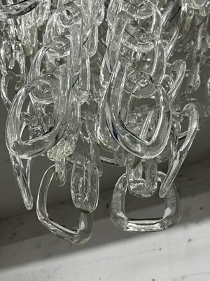 Sautoir Vintage Immense (2m10) - Métal Doré Et Pâte De Verre Rouge, Années 1960/70, Occasion