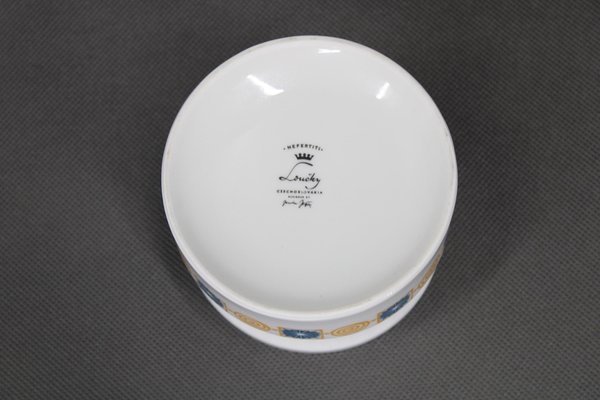 Porcelain Tea Set Nefertiti by Jaroslav Jezek, Czechoslovakia