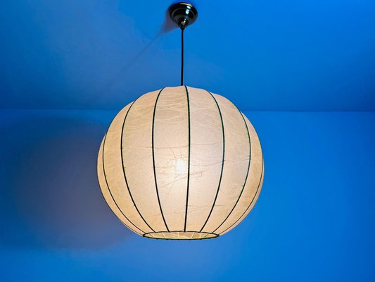 Mid-Century Round Cocoon Pendant Lamp by Achille Castiglioni