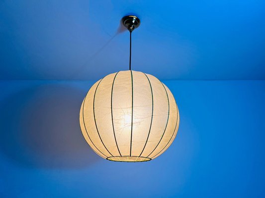 Mid-Century Round Cocoon Pendant Lamp by Achille Castiglioni