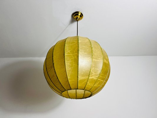 Mid-Century Round Cocoon Pendant Lamp by Achille Castiglioni
