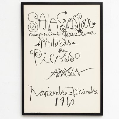 Vintage 1961 Pablo Picasso Les Demoiselles d'Avignon Art Print Vintage 1961 Pablo Picasso Les Demoiselles d'Avignon Art Print