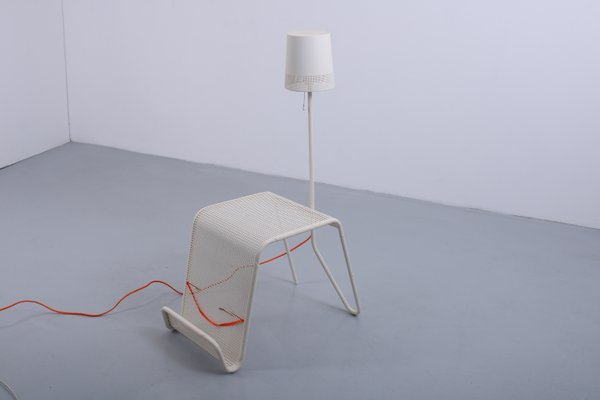 Vintage Floor Lamp with Magazine Rack by Tomek Rygalik for Ikea