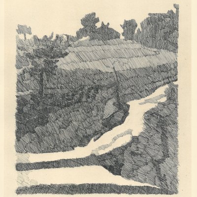 Giorgio Morandi, Grizzana Landscape, 1932-1957, Lithograph for