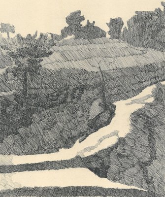 Giorgio Morandi, Grizzana Landscape, 1932-1957, Lithograph for