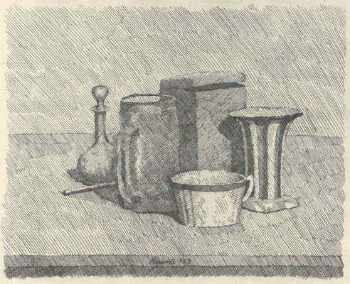 Giorgio Morandi, Still Life with Cup and Carafe, 1929-1957