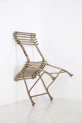 Chaise pliante en fer forgé Chaise de jardin et de terrasse Chaise de