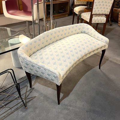Bedroom Set with Upholstered Chairs and Small Sofa, Italy, 1950s
