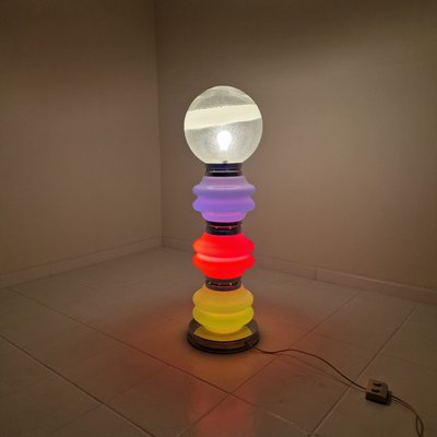 70'S MAZZEGA Murano 3灯フロアスタンド カルロ・ナソン Italian Murano Floor Lamp in 3 Colors Light attributed to Carlo