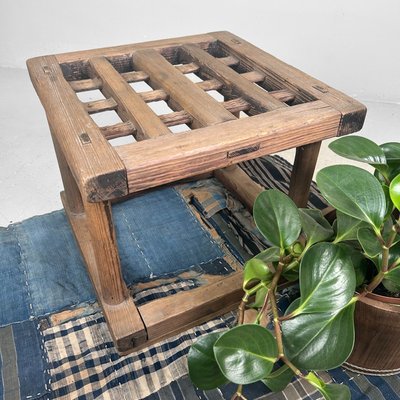 Early Shōwa Era Wooden Kotatsu Table, Japan, 1930s for sale at Pamono