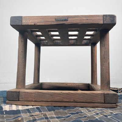 Early Shōwa Era Wooden Kotatsu Table, Japan, 1930s for sale at Pamono