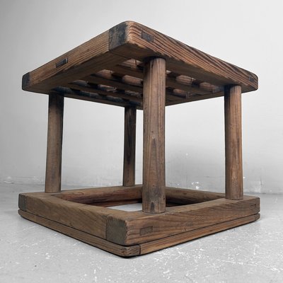 Early Shōwa Era Wooden Kotatsu Table, Japan, 1930s for sale at Pamono