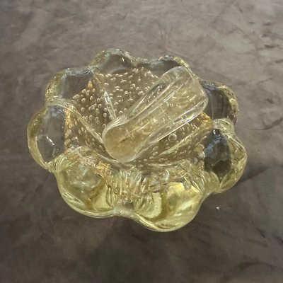 Pale Pink Opaline Glass Box with Controlled Bubbles & Gold Flecks Pale Pink Opaline Glass Box with Controlled Bubbles & Gold Flecks