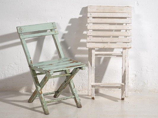 Vintage Children's Folding Chairs, 1920, Set of for sale at Pamono