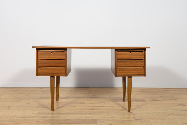 Mid-Century Modern Danish Freestanding Teak Desk, 1960s for sale