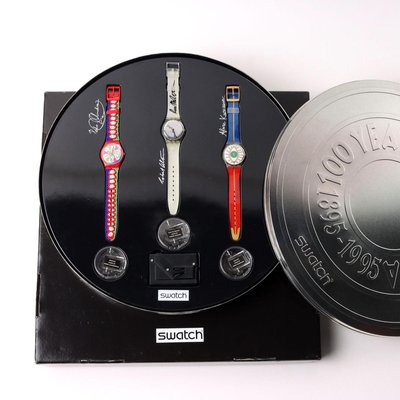 100 Years of Cinema 1895-1995 Watches from Swatch, Set of 4 for
