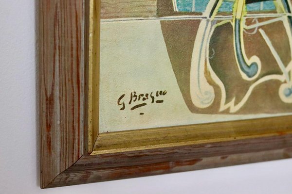 Georges Braque、LE GUERIDON、画集画、新品額装付 最新情報 Le Braque, Georges After Gueridon, on Oil Century