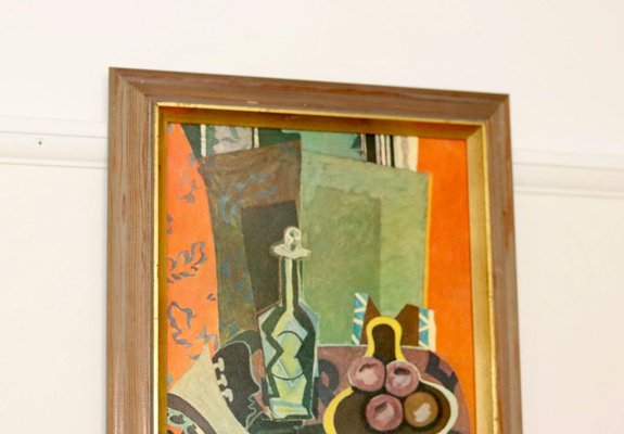 After Georges Braque, Le Gueridon, Mid-20th Century, Oil on After Georges Braque, Le Gueridon, Mid-20th Century, Oil on