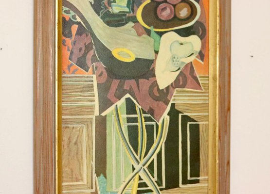 Después de Georges Braque, Le Gueridon, Mid-Century, óleo sobre