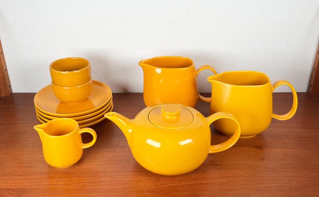 Deutsches Mid-Century Modern Space Age Keramik Teeservice von Melitta, 1960er, 10er Set bei Pamono kaufen