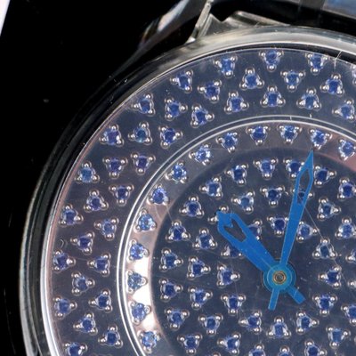 Swatch Skin Blu Lustrous Bliss Sfz111 Vintage Switzerland  display picture 3
