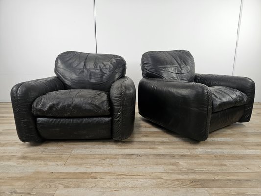 Poltrone Divani Busnelli In Pelle Poltrona In Pelle Marrone Anni '70 –  Busnelli – The House Of Vintage