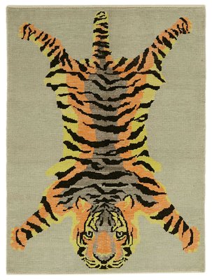 Handmade Tiger Rug for sale at Pamono