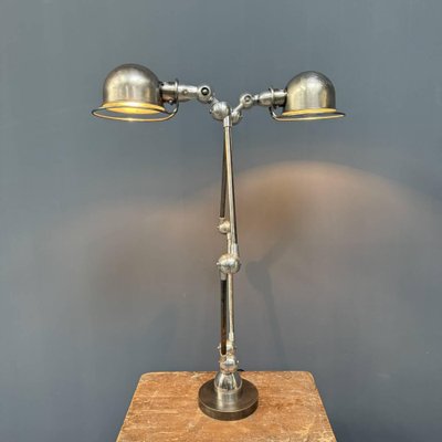 Polished Double Arm Table Lamp from Jielde, 1950s for sale at Pamono