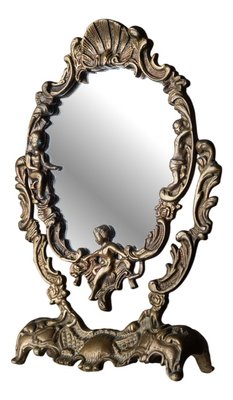 7Trees Miroir de maquillage rétro de 20 cm pliant à montage mural pour salle de bain avec télescopage Flip (Chrome