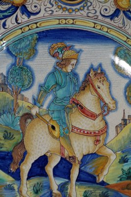 Renaissance Revival Majolica Parade Plate by David Zipirovic