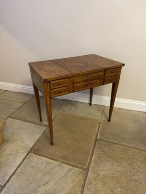 Victorian French Ladies Marquetry Inlaid Kingwood Dressing Table, 1860s for  sale at Pamono