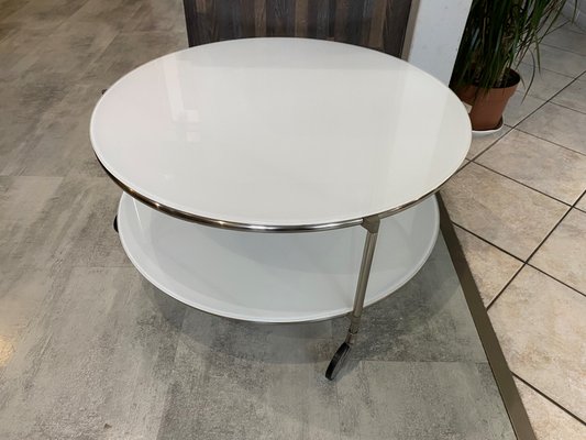 Tavolino da caffè Strind vintage bianco di Ehlen Johansson per Ikea, anni  '90