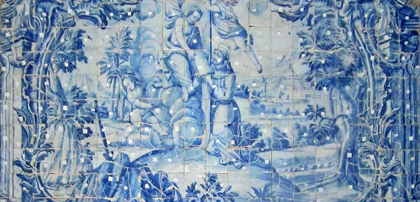18th Century Portuguese Azulejos Saint Antony for sale at Pamono