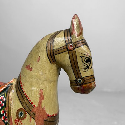CHEVAL EN BOIS RAJASTHAN GRAND