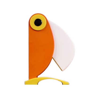 Orange Toucan Table Lamp by Ferrari for OTF Verona, 1960s for sale