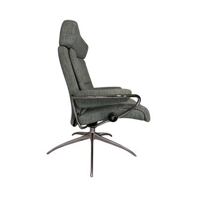 Tokyo Low Back Chair with Adjustable Headrest and Ottoman
