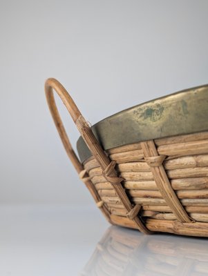 Cestino In Vimini Con Manici In Legno - Naturale, 28x21x15 Cm - Foto 11