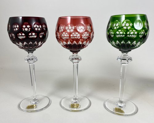 Verres à Vin Courbés Vi(n)oletta X4 | Verres Drôles Faits Main Allemagne