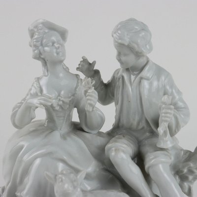 Skulptur aus weißem Porzellan von Unter Weiss Bach, 20. Jahrhundert