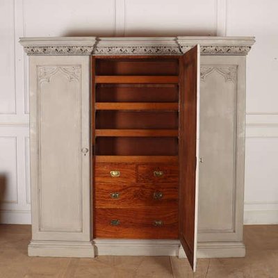 19th Century English Country House Gothic Wardrobe