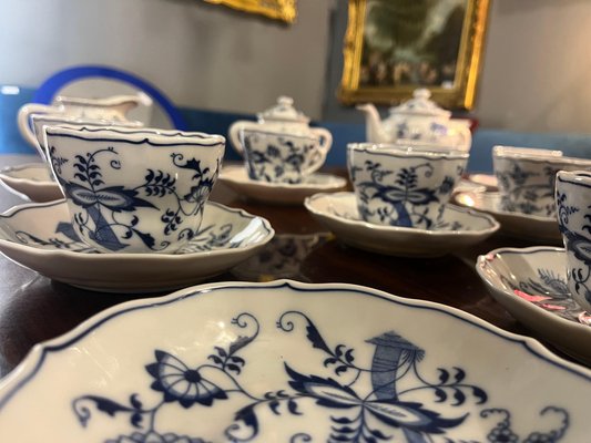 Antique English Blue Danube Tea Service, 1915 for sale at Pamono