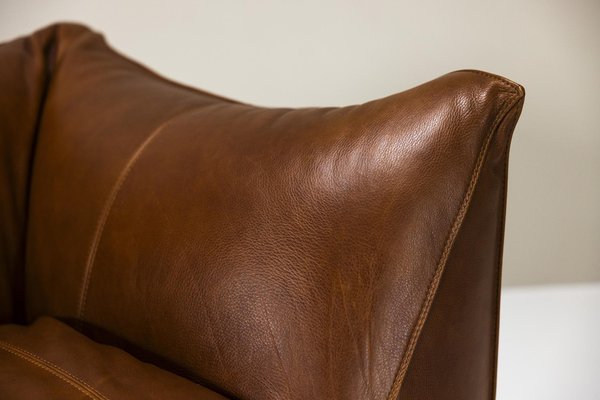 Le Bambole Two-Seater Sofa in Leather by Mario Bellini for B&b