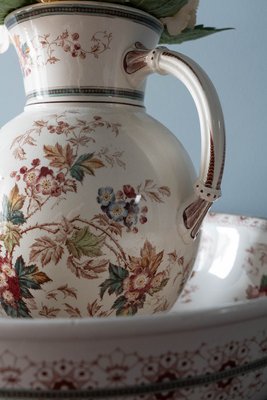 Antique German Nelly Wash Set from Villeroy & Boch, 1890s, Set of