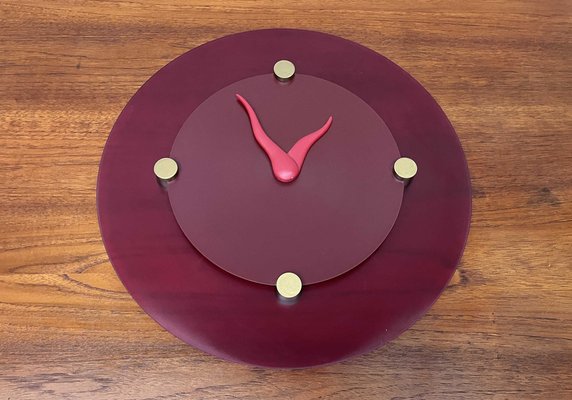 Vintage German Postmodern Wall Clock by Lehn and Diehl for Koziol