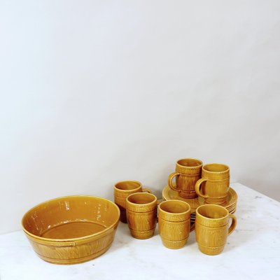 Sauerkraut Tableware from Gien, France, Set of 13 for sale at Pamono