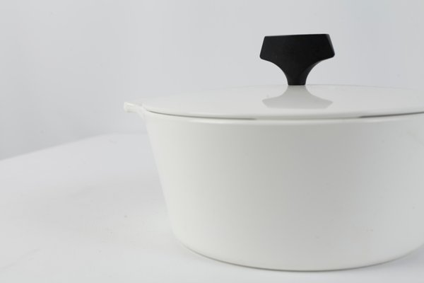 Poêle Vintage Corning Ware Pyroflam – Casserole Céramique, Blanc, 17,5 Cm