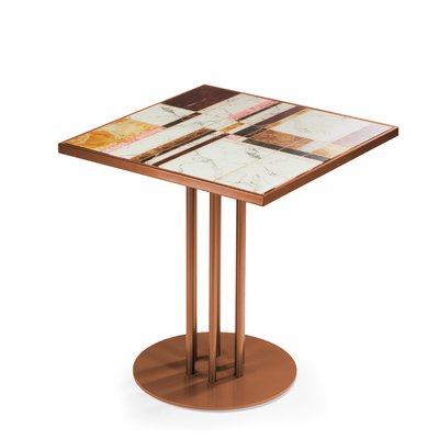 Praga Safron Printed Glass Table by Mambo Unlimited Ideas